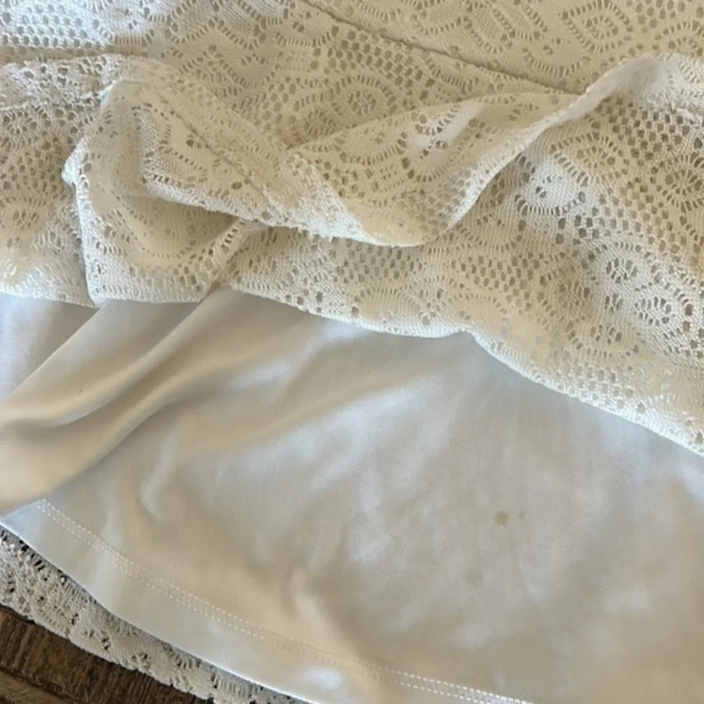 Guess Dress Lace Fabric Size 3/4 T White & Blue details